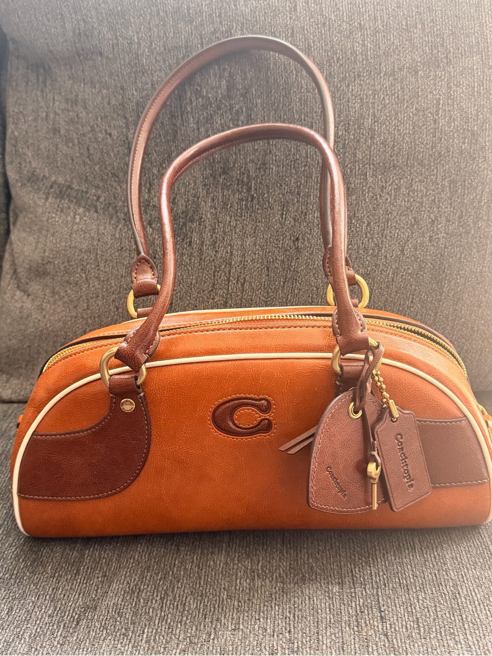 Coachtopia brown bowler bag